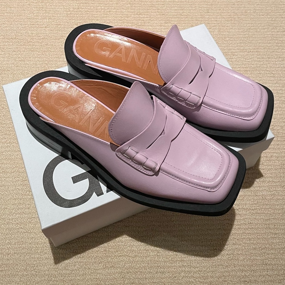 Ganni Backless Loafer - Never Worn